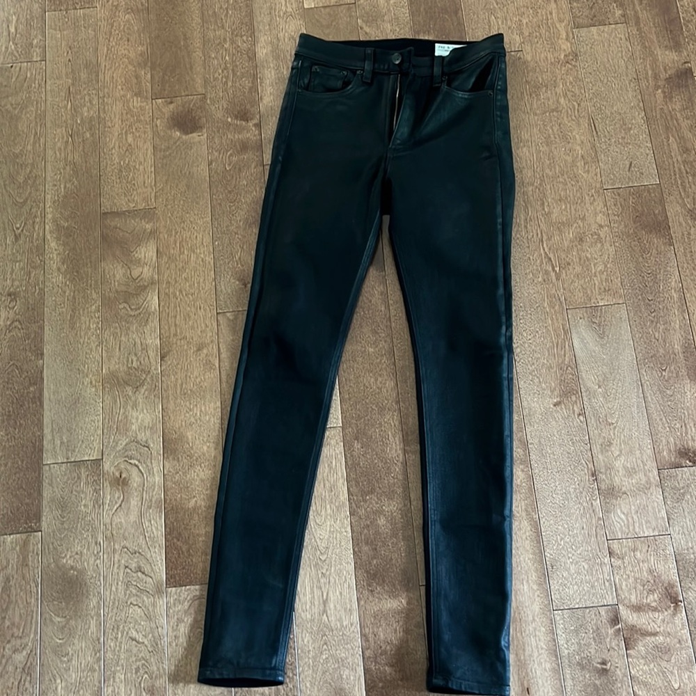 Rag and bone high rise skinny wax pant